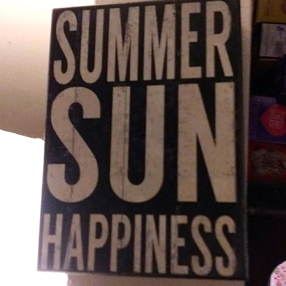 Summer sun happiness sign